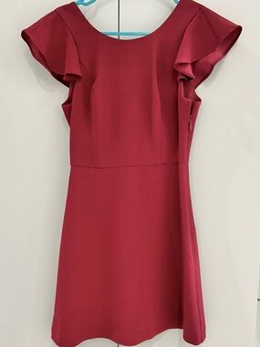 BCBGeneration Women’s  raspberry  Flutter Sleeve Dress